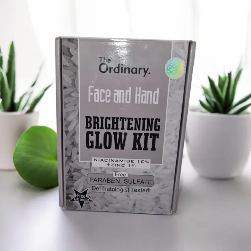 The Ordinary Face and Hand Brightening Glow Kit with Niacinamide and Zinc, paraben and sulfate free