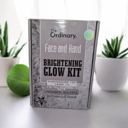 The Ordinary Face and Hand Brightening Glow Kit with Niacinamide and Zinc, paraben and sulfate free